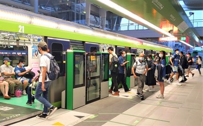 中捷綠線9月18日至23日將開加班車。