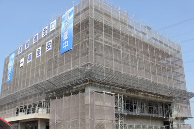 外埔第二示範公墓納骨塔上梁 將增逾2萬塔位