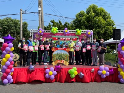 中市行銷大甲芋 台農77號越光米新品發表展人氣