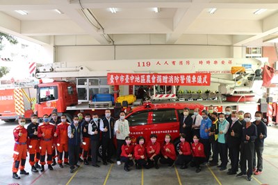 守護市民 中市台中地區農會捐贈消防警備車