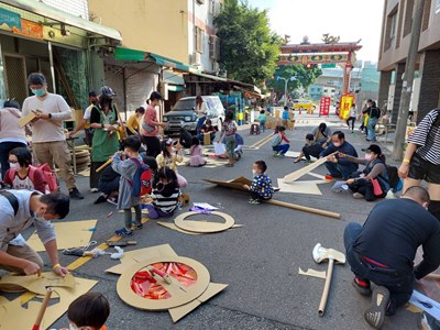 台中「街道遊戲」結合關公主題好有趣 打造孩子專屬遊戲場