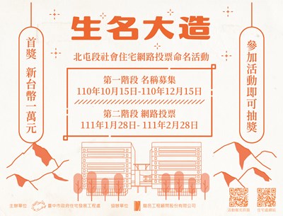 台中北屯首座社宅明年4月登場 1月28日線上投票命名