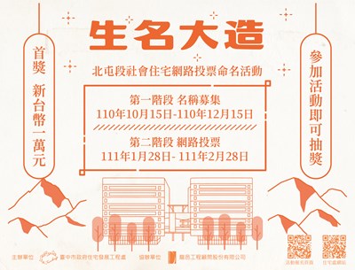 台中北屯首座社宅明年4月登場  1月28日線上投票命名