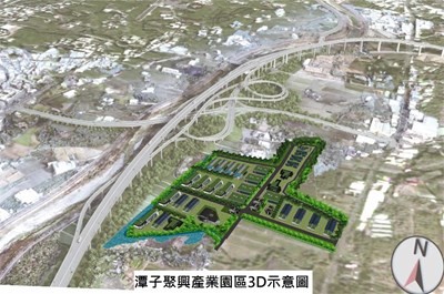 台中市潭子聚興產業園區3D示意圖