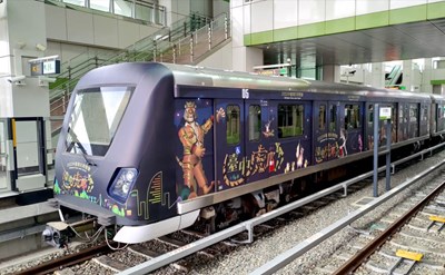 中台灣元宵燈會彩繪列車將於燈會期間每日運行。