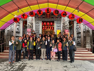 中市府參拜沙鹿保安宮 祈求三山國王保境佑民