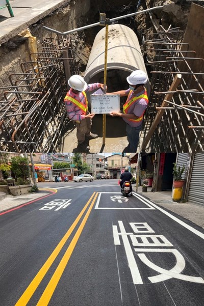 改善淹水有感 潭子仁愛路二段雨水下水道完工