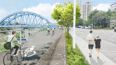 完善自行車路網 中市旱溪沿岸景觀優化第三期開工