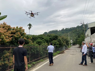 科技助力精準投藥　中市府首推無人機施藥治椿象