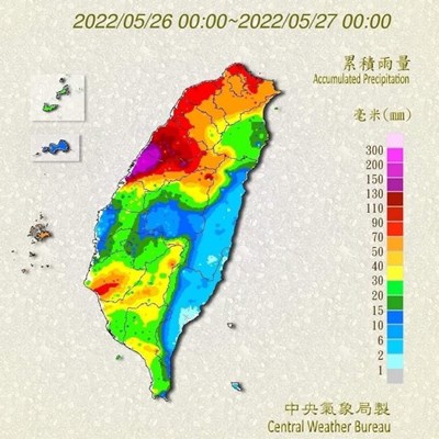 第二波梅雨鋒面來襲 海線地區雨量超過200mm