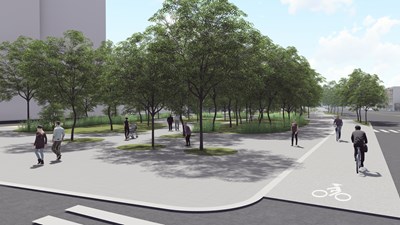 園道新生再優化 中市東光綠廊年底前完工(模擬圖)
