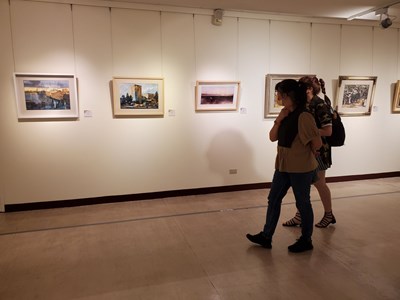旅繪臺中水彩大展自即日起至7月13日於大墩文化中心登場
