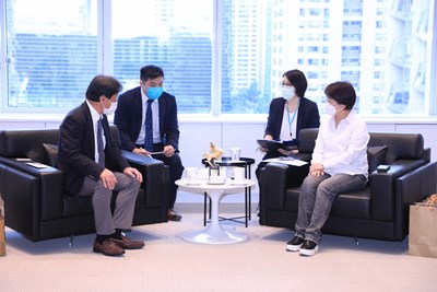 三井不動產董事長久一康洋拜會 盧市長:感謝投資台中