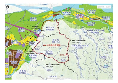 111 年度大臺中地區委外地籍圖重測作業