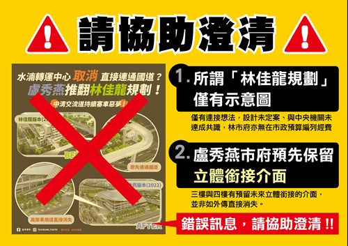 水湳轉運中心3、4層樓已預留大客車專用道與國道1號連接的空間