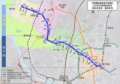 捷運藍線路線圖