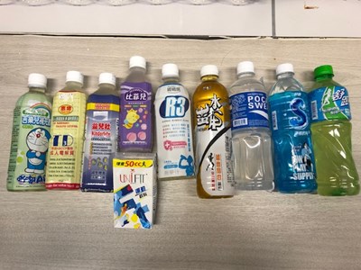 臺中市政府消保官採購市售10款含電解質飲料檢驗電解質含量