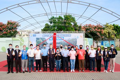 軟埤仔溪水環境改善工程動工 黃副市長:展現水岸花都新風貌