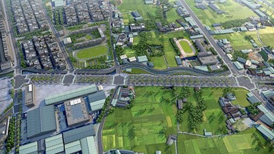 「市政路延伸工程」完工模擬圖