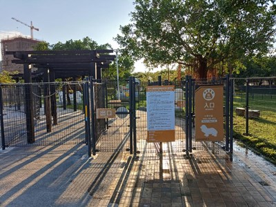 新平公園寵物專區11月中啟用,總面積達2,025平方公尺