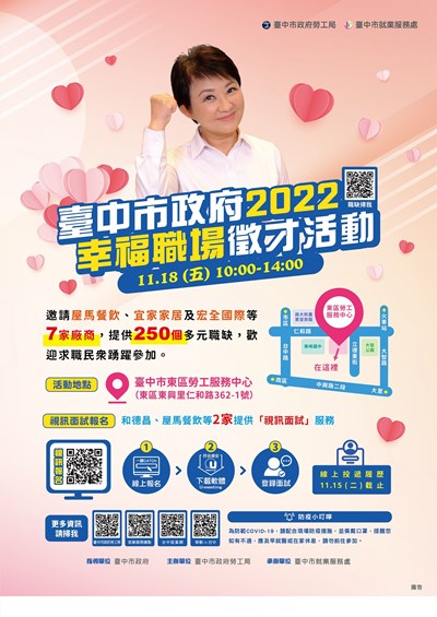 幸福職場徵才活動宣傳海報