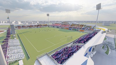 全台首座足球園區球場(模擬圖)