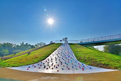 台中水資中心設遊戲區、咖啡廳 鄰避設施蛻變親子景點