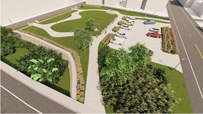 南屯楓樹綠化環境再加一　兼具休憩與停車機能