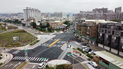 台中市北屯興安路打通至14期重劃區 今日完工通車