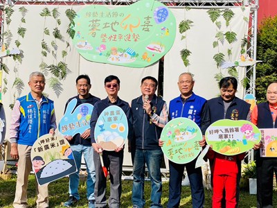 台中市政府農業局長張敬昌致詞,強調食農教育重要性