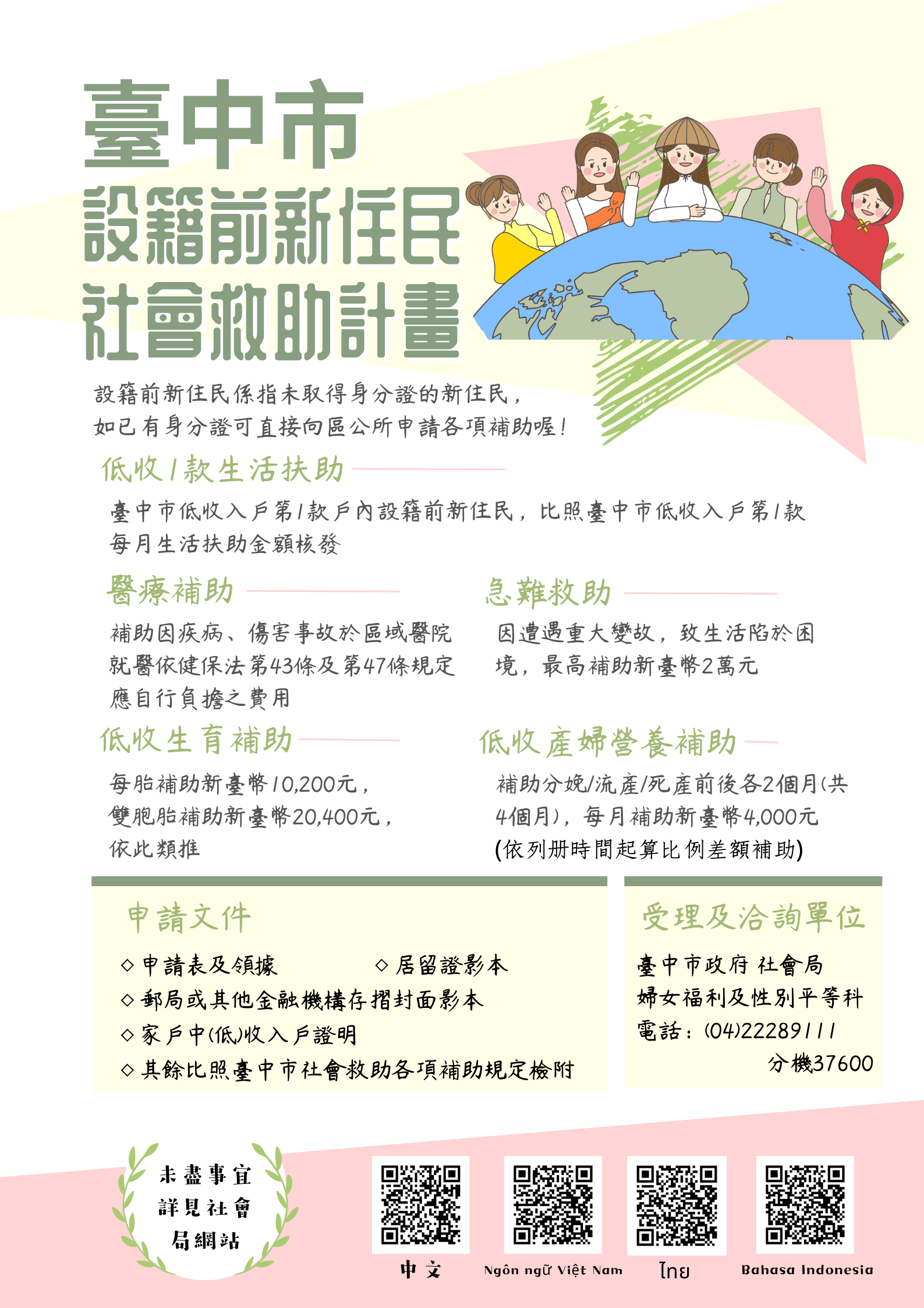臺中市設籍前新住民社會救助 (1)