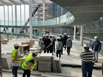 培育國家未來建設種子,建設局提供綠美圖工區作為相關科系現地參訪