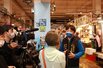 NHK劇組於今年三月間前往台中市建國市場拍攝側拍畫面