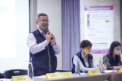 建設局長陳大田今(26)日特別主持台中場招商說明會,讓與會廠商了解后里森林園區的獨特
