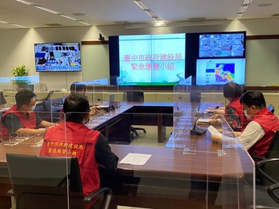 嚴防移動性鋒面強降雨 中市建設局成立三級緊急應變小組